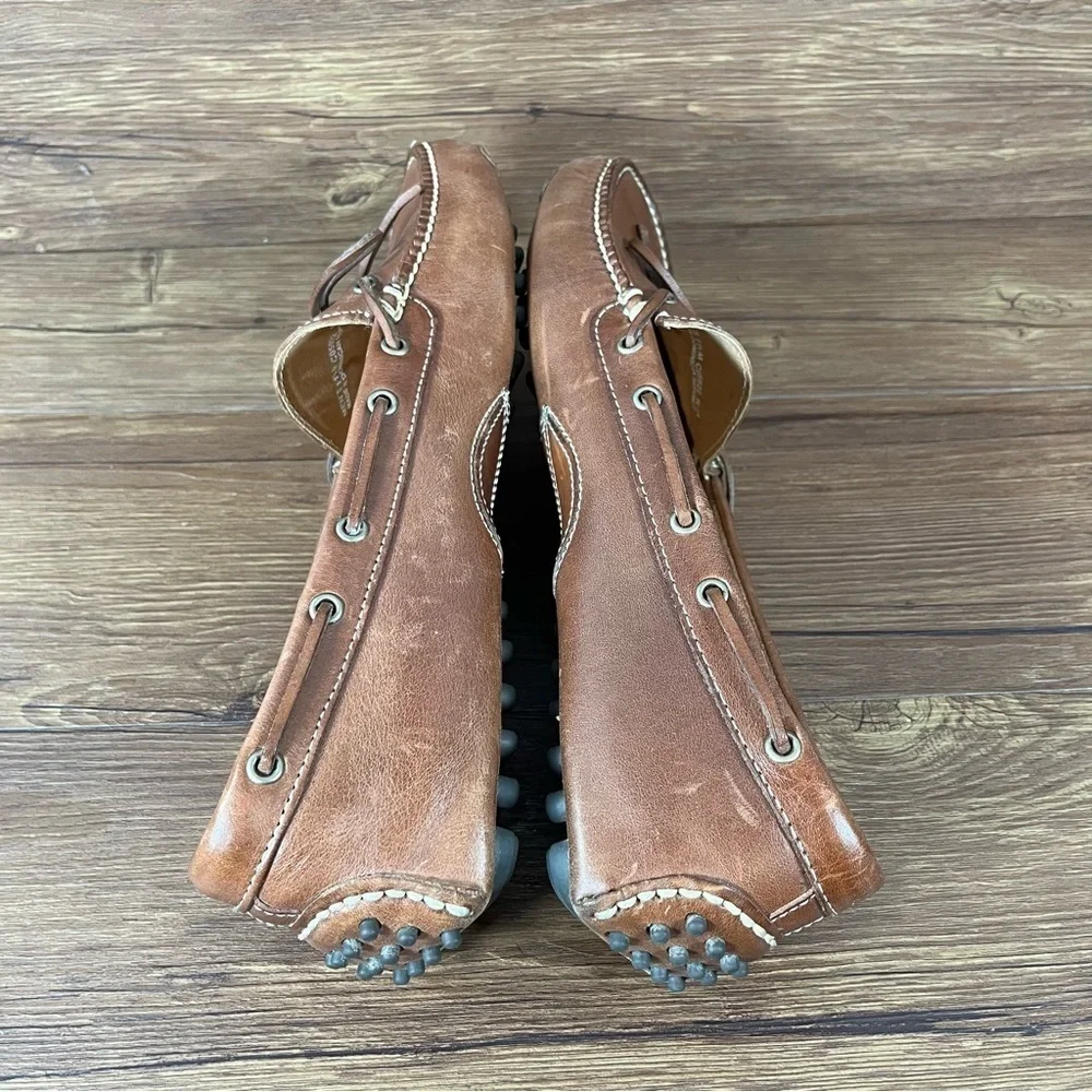 Cole Haan Gunnison Brown Leather Slip-On Driving Mocs Loafers Men’s Size 11.5 - Picture 5 of 8